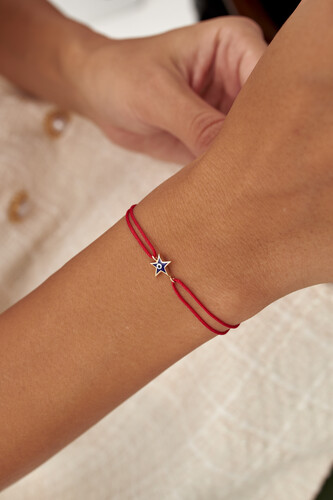 By Golden House - Yıldız İpli Mine Göz Bileklik By Golden House - Yıldız İpli Mine Göz Bileklik