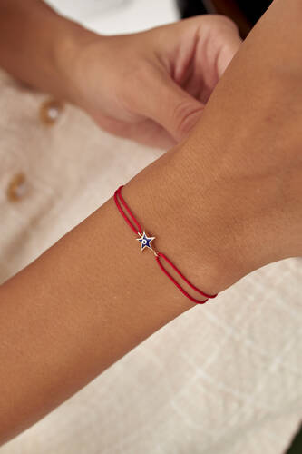 By Golden House - Yıldız İpli Mine Göz Bileklik By Golden House - Yıldız İpli Mine Göz Bileklik