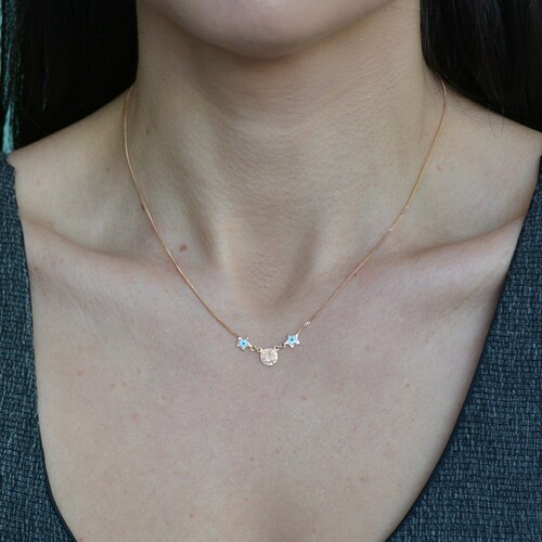 By Golden House - Yıldız Mine Penez Kolye (1)