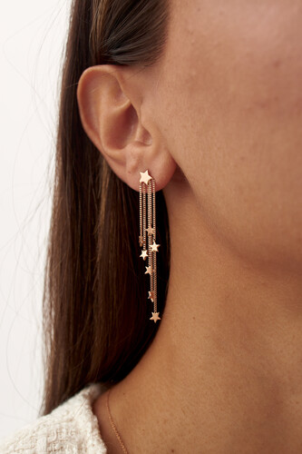 By Golden House - Yıldız Şelalesi Küpe By Golden House - Yıldız Şelalesi Küpe