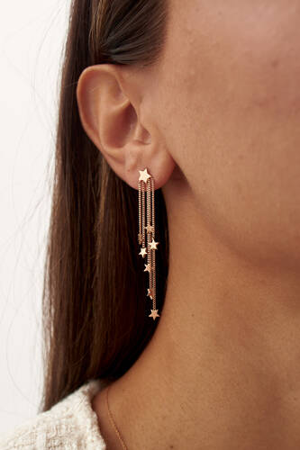 By Golden House - Yıldız Şelalesi Küpe