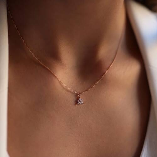 By Golden House - Yıldız Tozu Pırlanta Kolye (1)