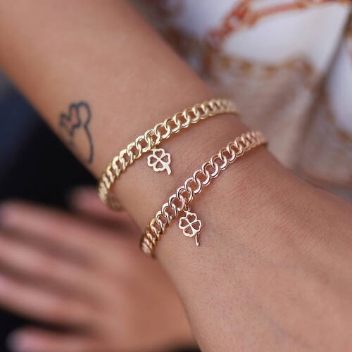 By Golden House - Yonca Sallantılı Örgü Bileklik