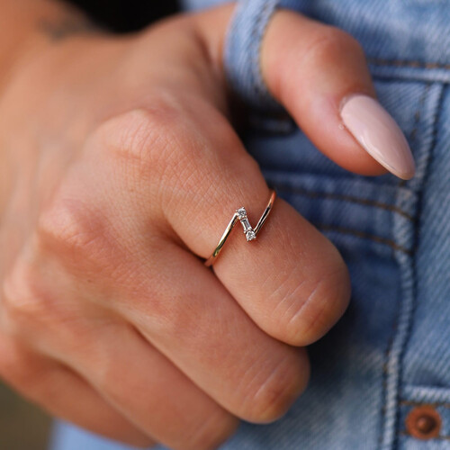 By Golden House - Z Baget Pırlanta Yüzük By Golden House - Z Baget Pırlanta Yüzük