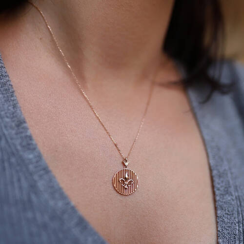 By Golden House - Zambak Kolye