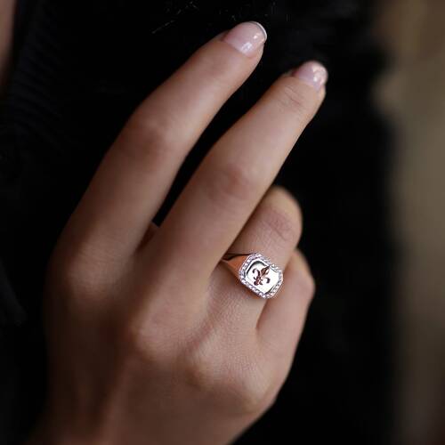 By Golden House - Zambak Yüzük