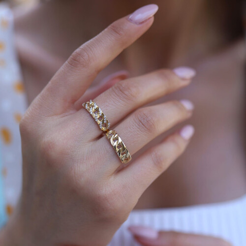 By Golden House - Zincir Yüzük